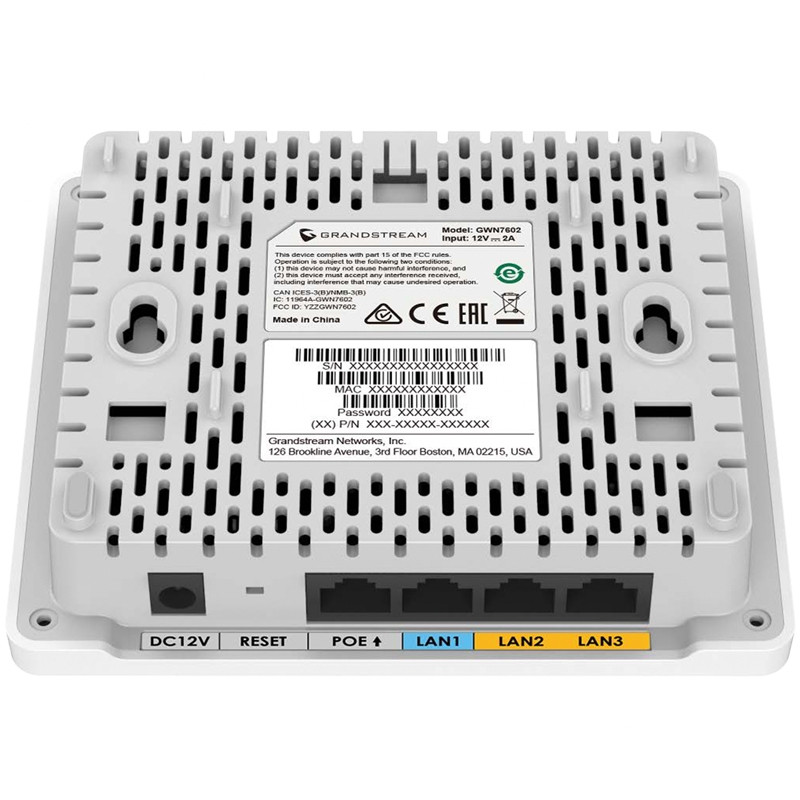 Point d’accès Wi-Fi Grandstream GWN7602 avec commutateur Ethernet intégré