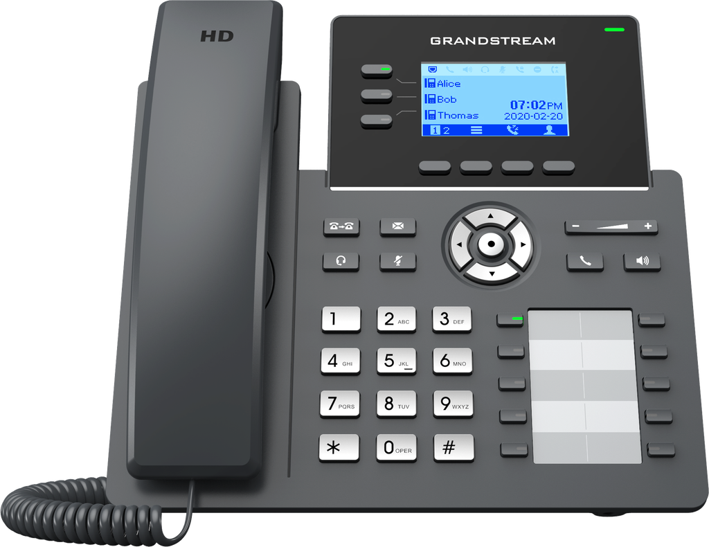 Téléphone IP Grandstream GRP2604 / GRP2604P : 3 lignes 