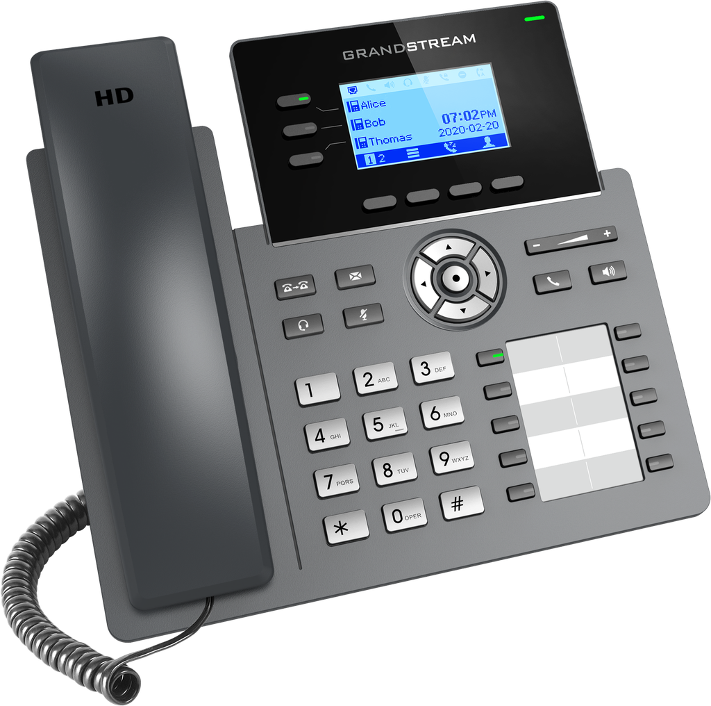 Téléphone IP Grandstream GRP2604 / GRP2604P : 3 lignes 