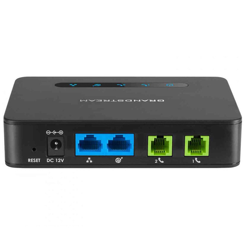 Adapteur ATA à 2 ports FXS Grandstream HT812  avec routeur NAT Gigabit.