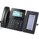 Téléphone IP Haute Gamme 6 Comptes SIP 12 Boutons de Ligne PoE
