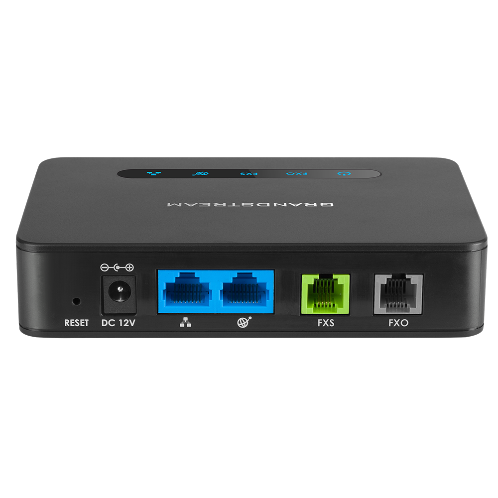 Adaptateur hybride Grandstream HT813 pour téléphones analogiques avec ports FXS et FXO