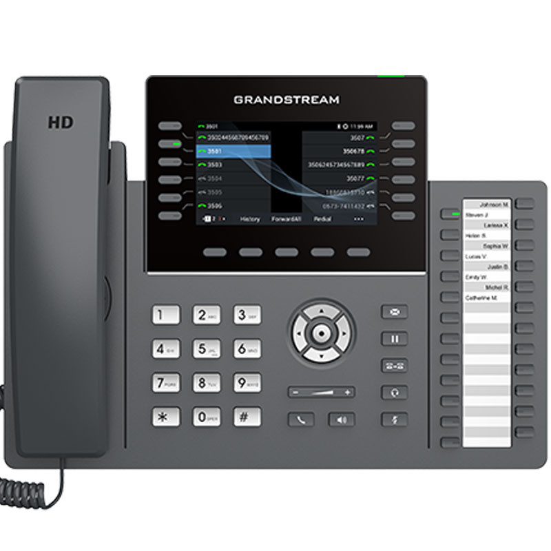 [GRP2636] Grandstream GRP2636 – Téléphone IP professionnel (Poste standardiste)
