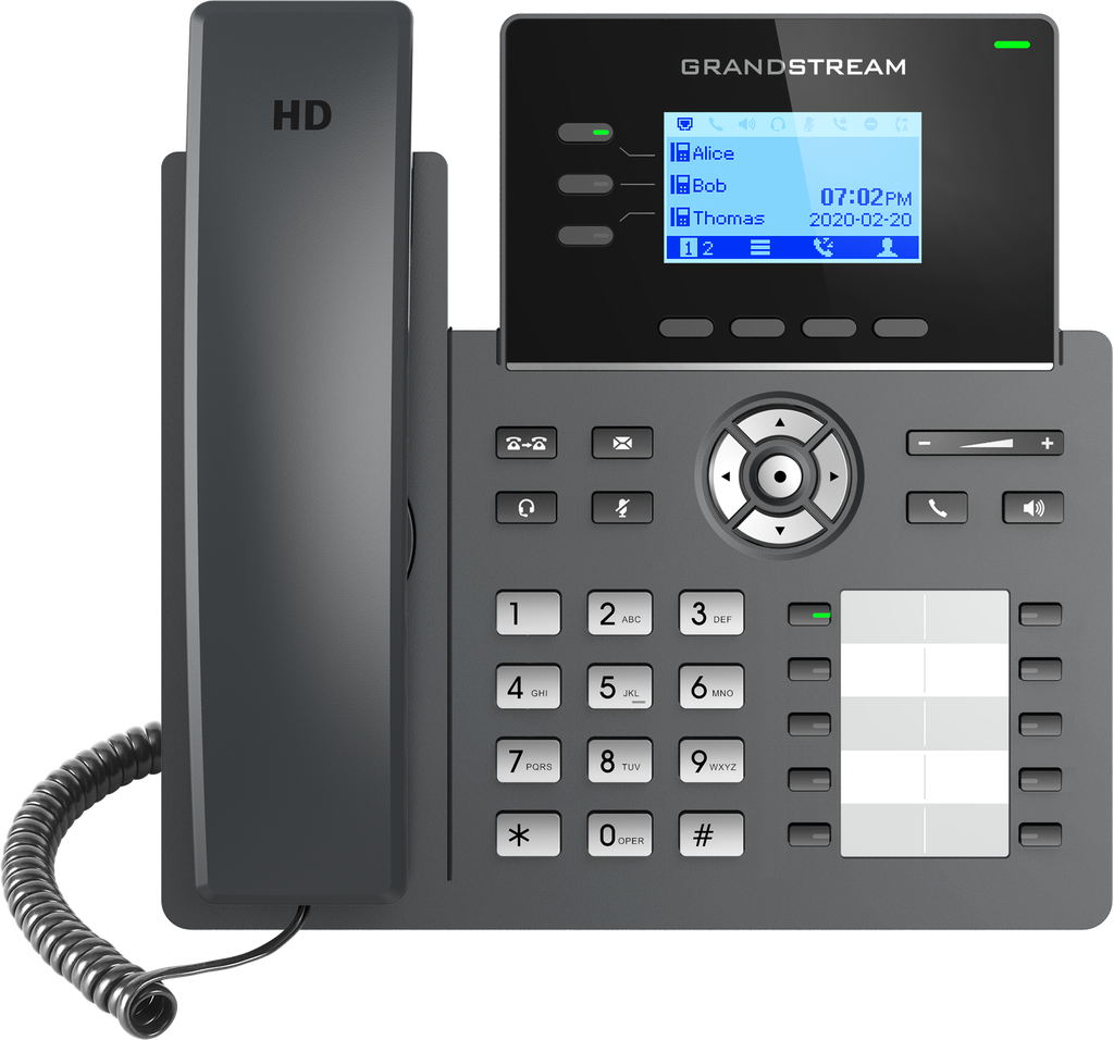Téléphone IP Grandstream GRP2604 / GRP2604P : 3 lignes 