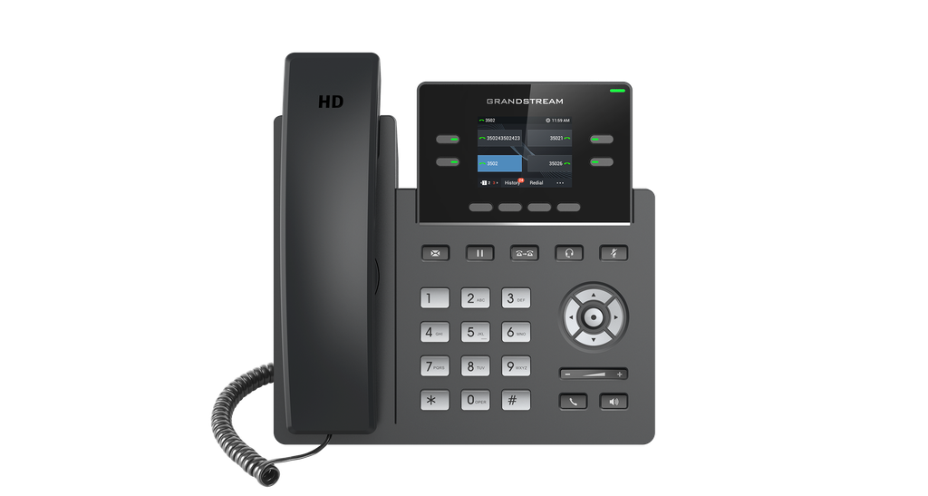 [GRP2612P] Grandstream GRP2612 / GRP2612P – Téléphone IP professionnel (Poste collaborateur) (PoE)